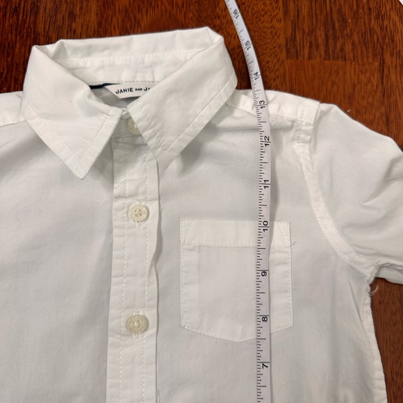 Janie and Jack White Button Down Shirt 12-18 months - Picture 9 of 9